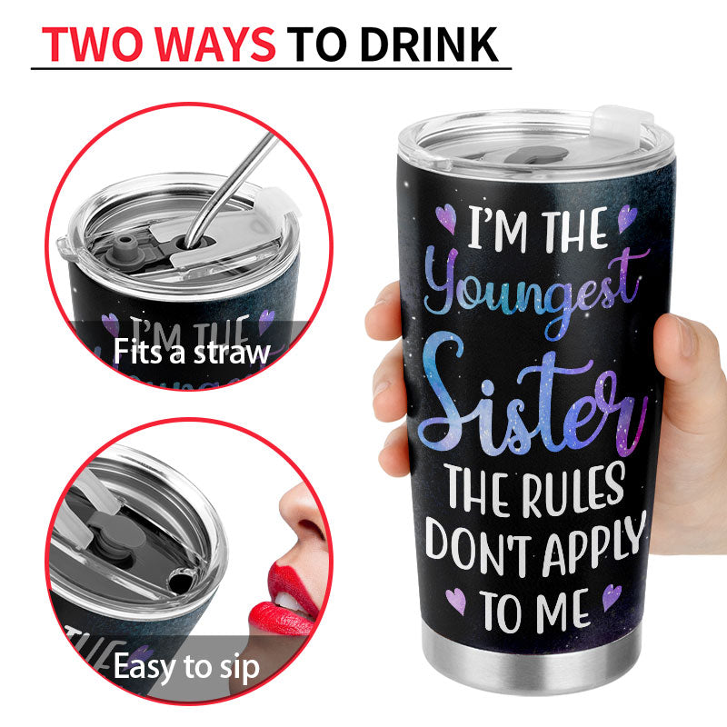 I'm The Rules - Family Sibling Gift - Personalized Custom Tumbler