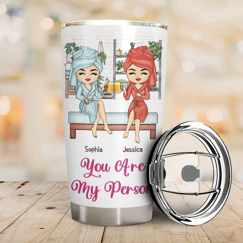 I'd Walk Through Fire For You - Bestie Sister Gift - Personalized Custom Tumbler