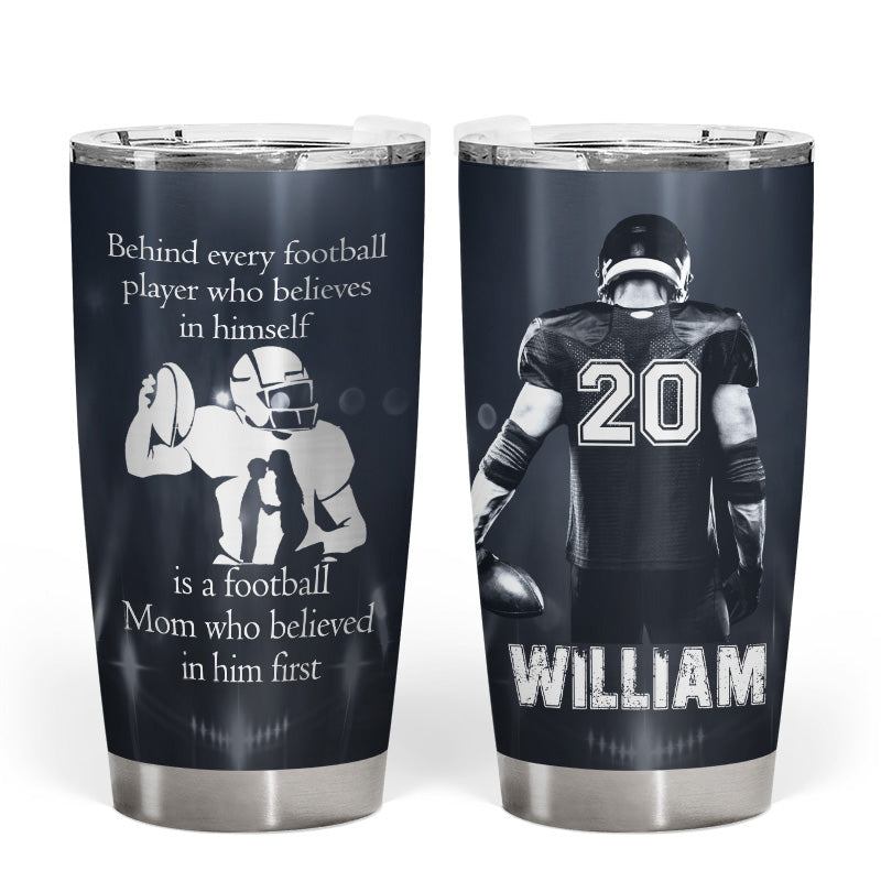 Believed In Himself - Gift For American Football Player - Personalized Custom Tumbler