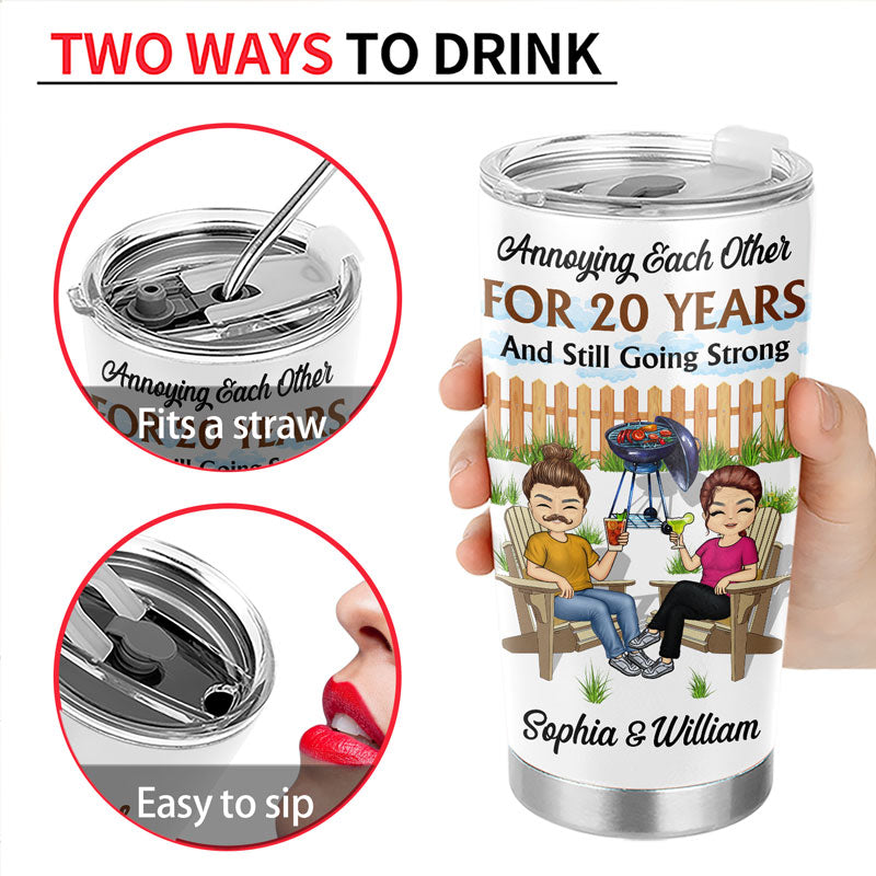 Annoying Each Other For Years - Couple Gift - Personalized Custom Tumbler