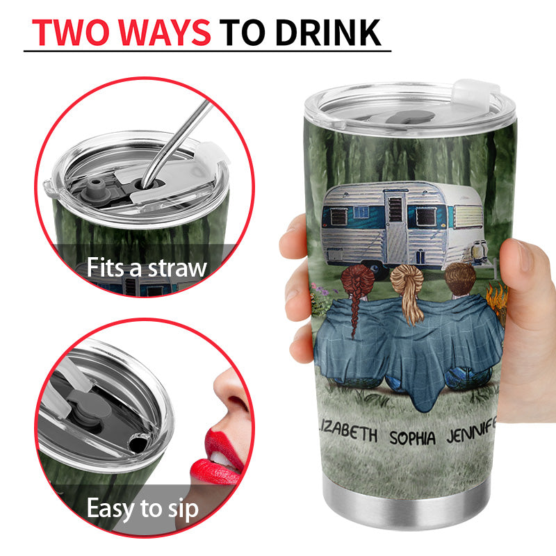 Camping Best Friends Choose For Ourselves - Personalized Custom Tumbler