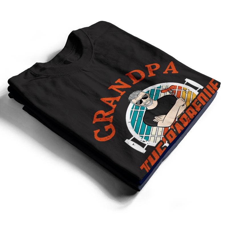 The Barbeque Grill Master Dad Grandpa - Personalized Custom T Shirt
