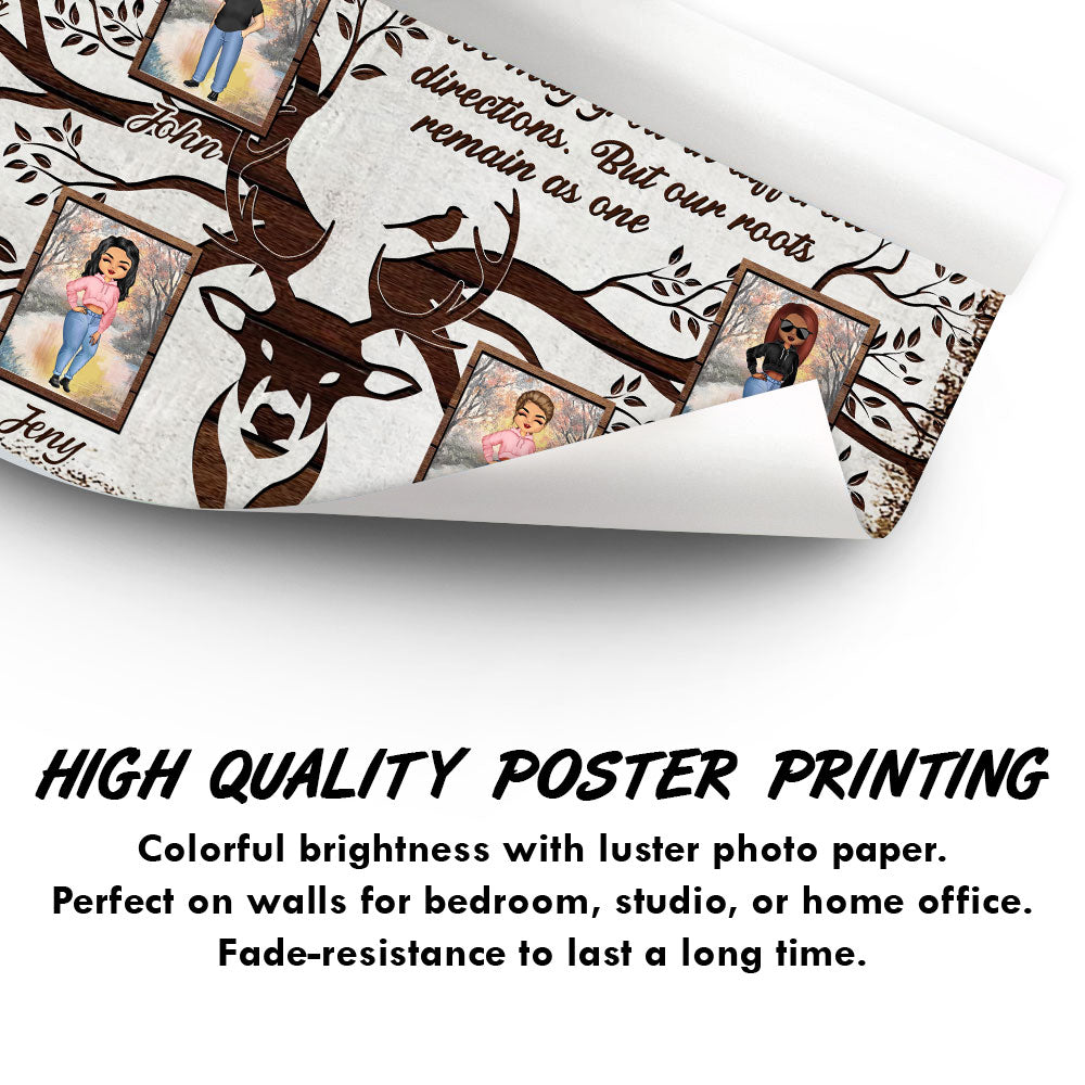 Family Like Branches On A Tree - Personalized Custom Poster