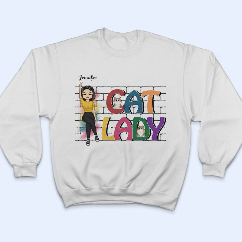 Cat Lady - Cat Lovers Gift - Personalized Custom T Shirt
