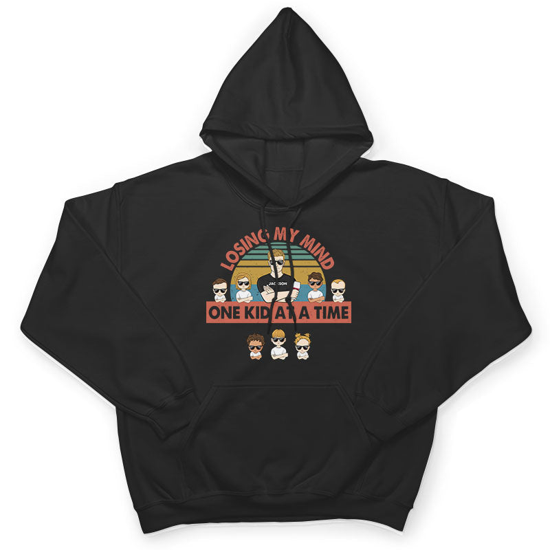 Losing My Mind One Kid At A Time - Father Gift - Personalized Custom T Shirt