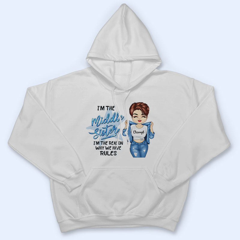 Sisters Chibi Girl The Rules Of Our Home - Personalized Custom T Shirt