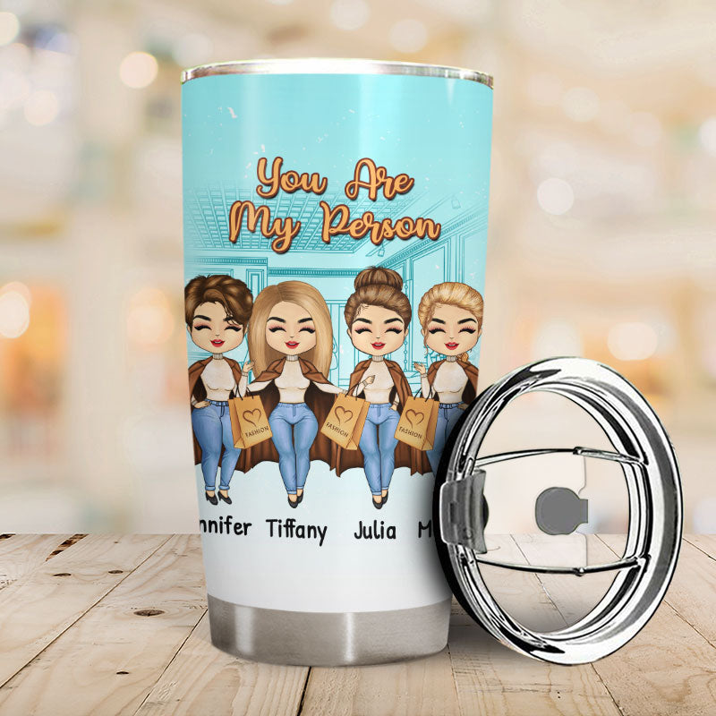 Bestie Shopping A Girl Just Needs Her Besties - Personalized Custom Tumbler