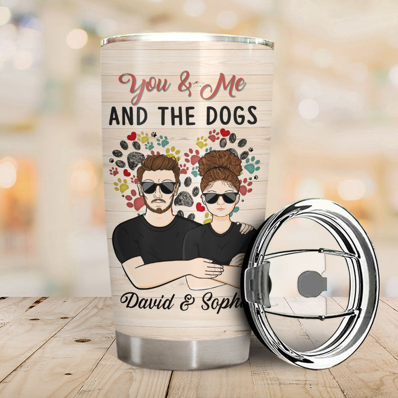 Thanks For Being My Dad - Gift For Dog Mom And Dog Dad - Personalized Custom Tumbler
