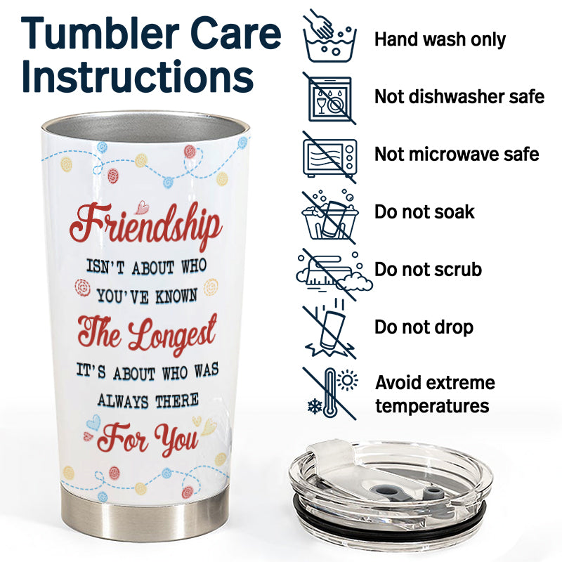 Bestie I'll Be There For You - Gift For Bestie - Personalized Custom Tumbler
