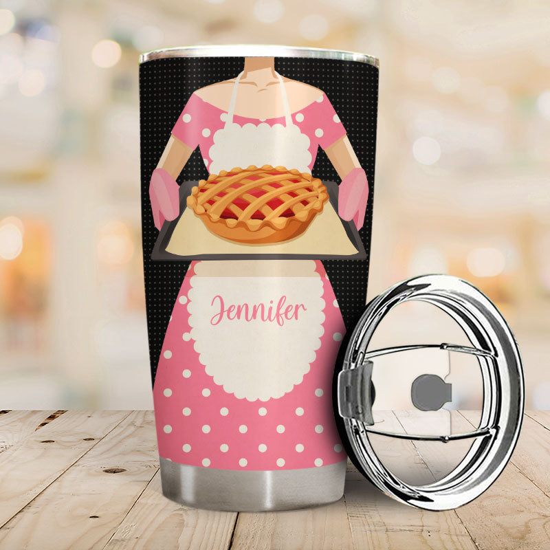 Baking Because Murder Is Wrong - Personalized Custom Tumbler