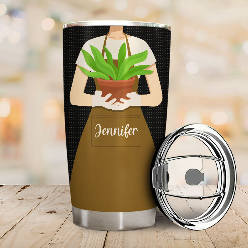 Into The Garden I Go Gardening - Personalized Custom Tumbler