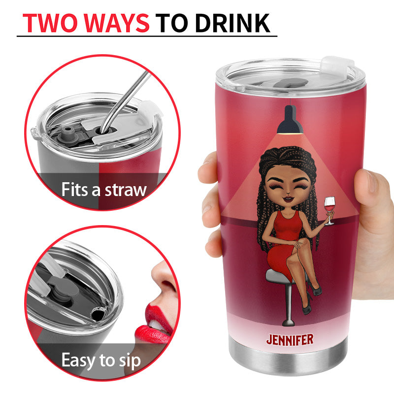 Drinking Chibi I'm Never Drinking Again - Personalized Custom Tumbler
