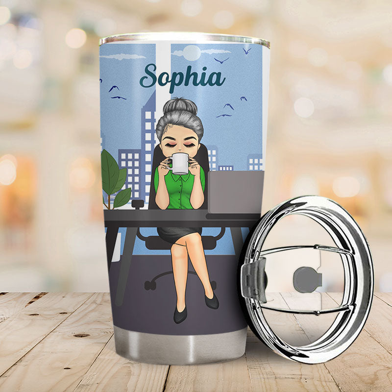 I Survived Another Meeting - Gift For Office Worker - Personalized Custom Tumbler