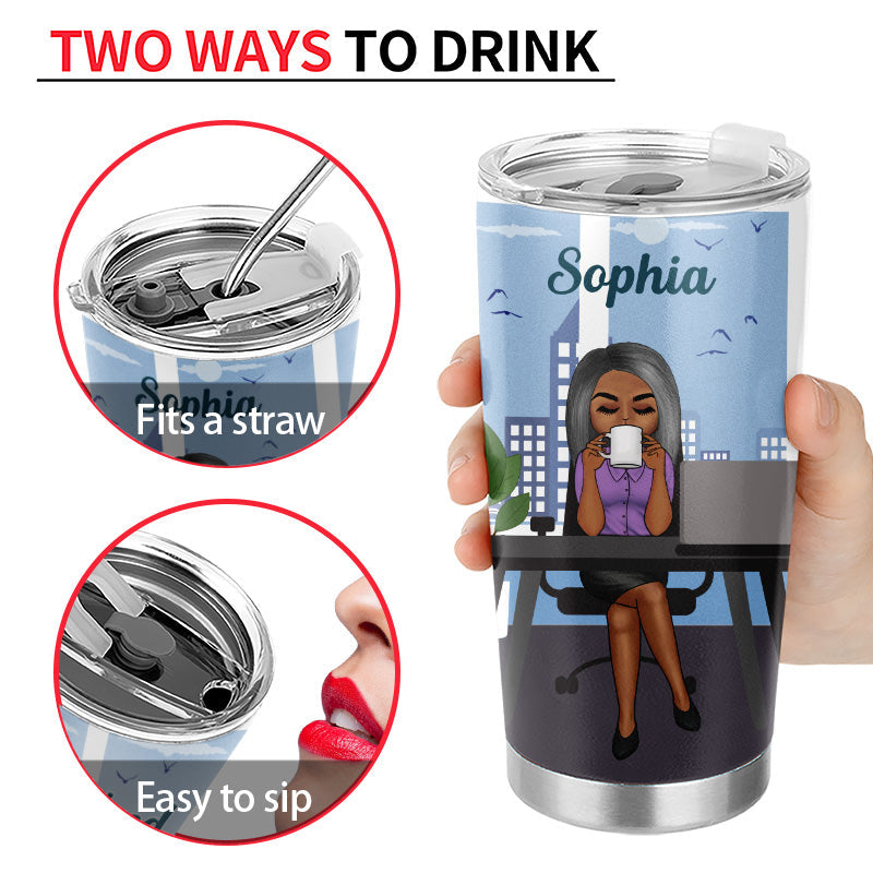 I Survived Another Meeting - Gift For Office Worker - Personalized Custom Tumbler