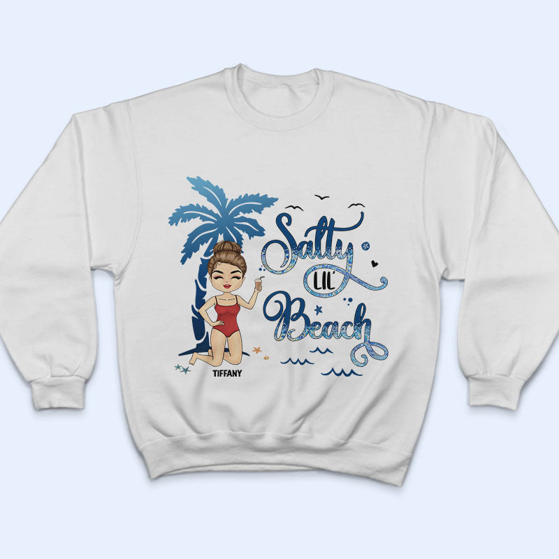 Salty Lil' Beach Gift For Women - Personalized Custom T Shirt