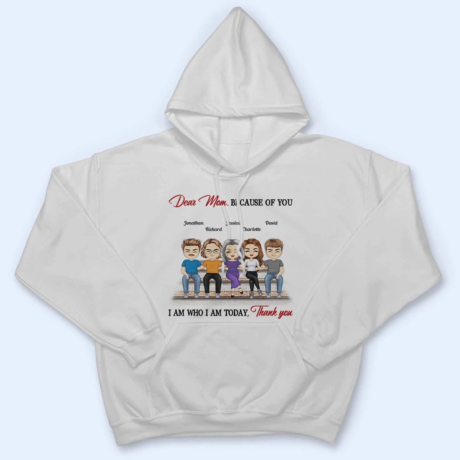 I Am Who I Am Today - Gift For Mom, Mother - Personalized Custom T Shirt