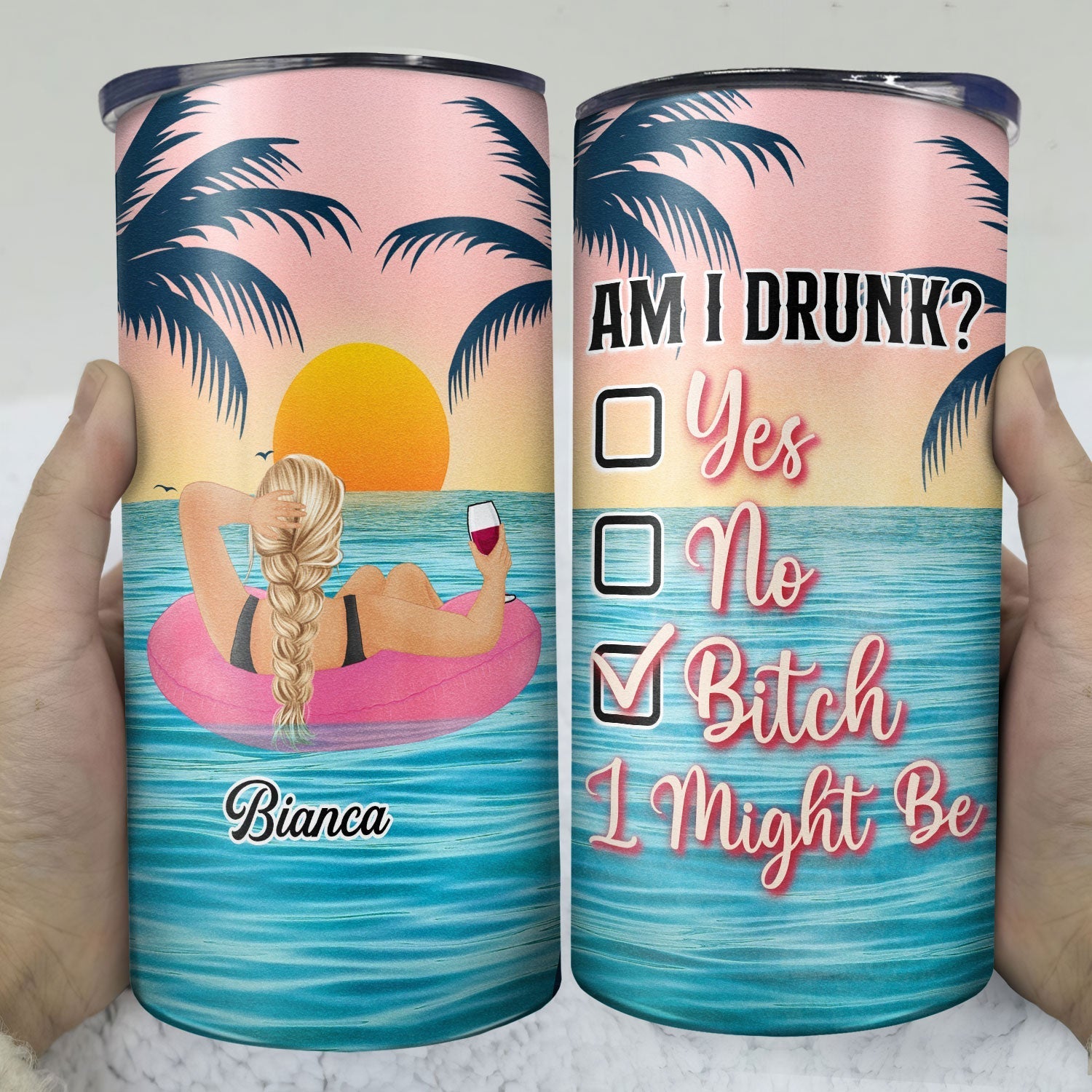 Winos Women In Need Of - Gift For Yourself - Personalized Custom 4 In 1 Can Cooler Tumbler