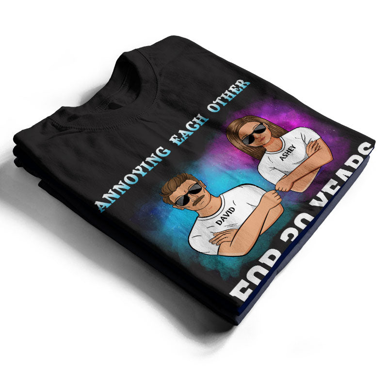 Family Couple Annoying Each Other For Year - Personalized Custom Sweatshirt