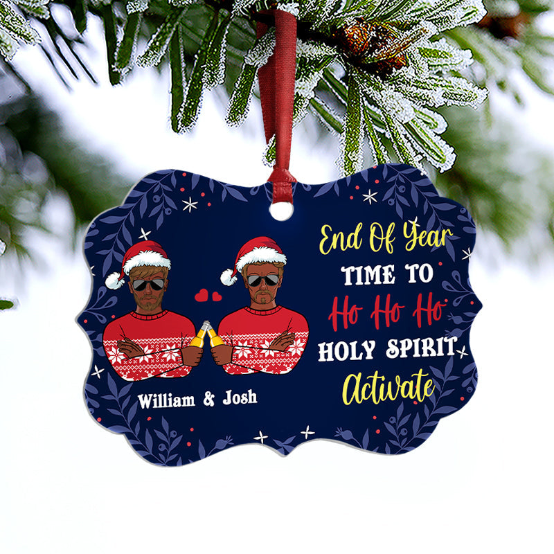 Holy Spirit Activate - Christmas Gift For Couples - Personalized Custom Aluminum Ornament