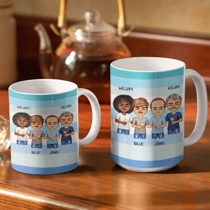 There Is Nothing Better Friends Blue Classic - BFF Bestie Gift - Personalized Custom White Edge-to-Edge Mug