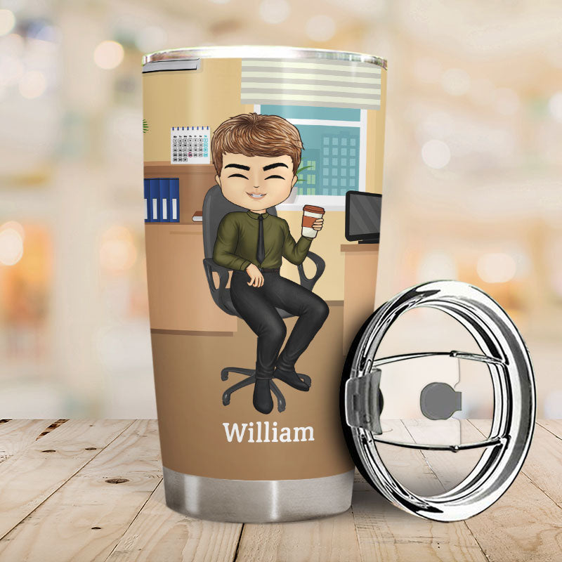 Sometimes The Best Thing About My Job Office - Friend Colleague Gift - Personalized Custom Tumbler