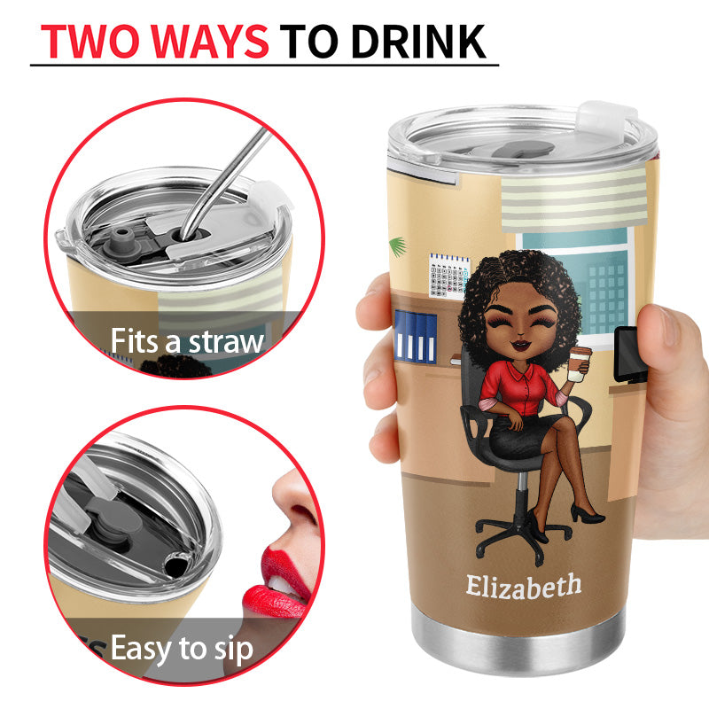 Sometimes The Best Thing About My Job Office - Friend Colleague Gift - Personalized Custom Tumbler