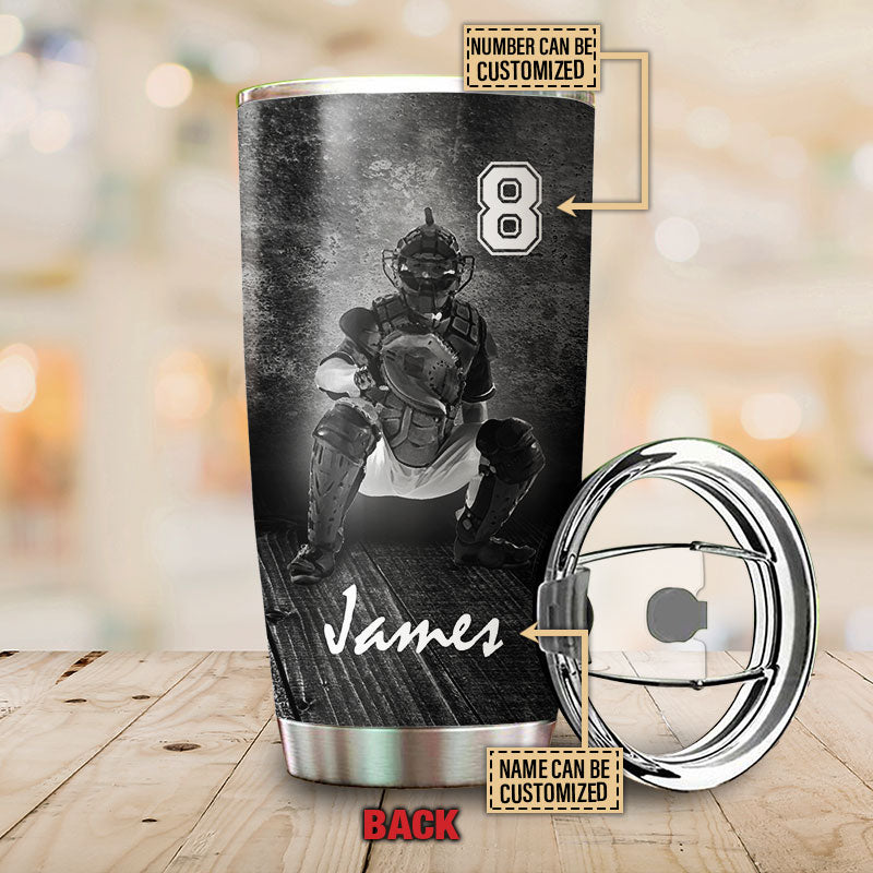 Personalized Baseball Behind Every Baseball Player Believes Customized Tumbler