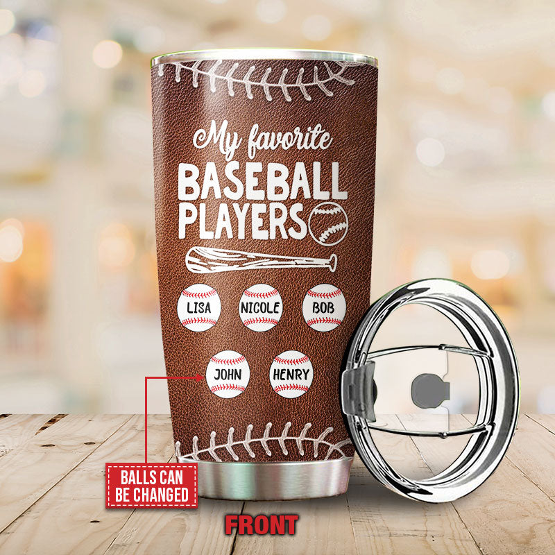 Personalized Baseball Best Coach Dad Custom Tumbler