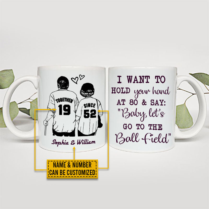Personalized Baseball Together Since Customized Mug