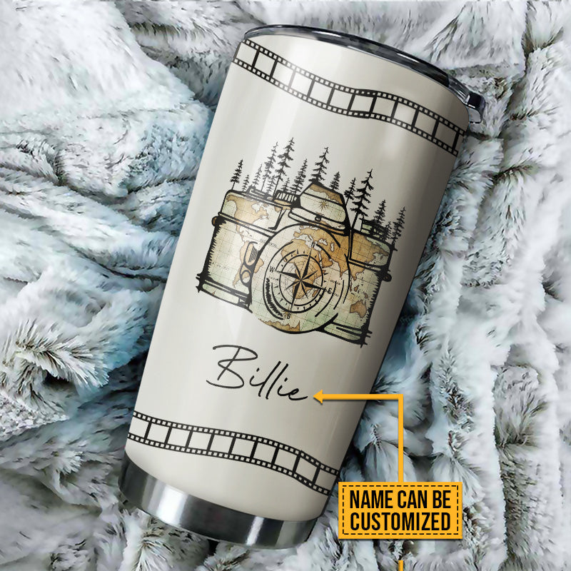 Personalized Camera Map Not All Those Custom Tumbler