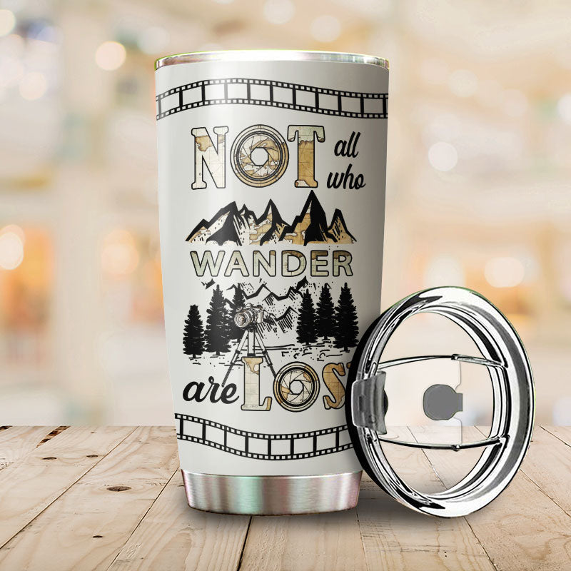 Personalized Camera Map Not All Those Custom Tumbler
