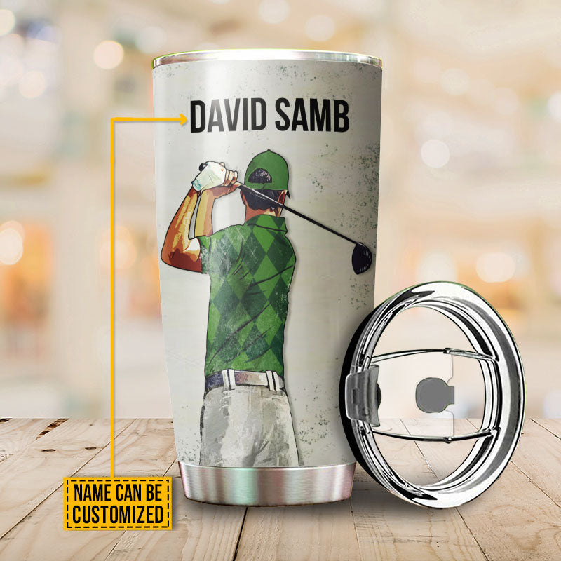Personalized Golf Never Let It Rest Customized Tumbler