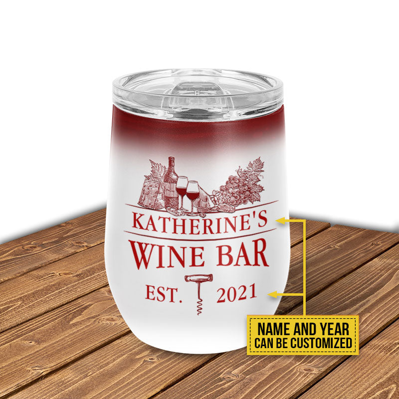 Personalized Wine Bar Bottled Up Custom Wine Tumbler