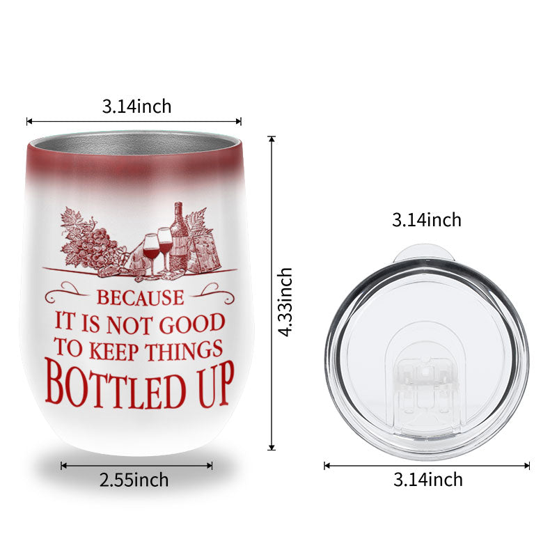 Personalized Wine Bar Bottled Up Custom Wine Tumbler