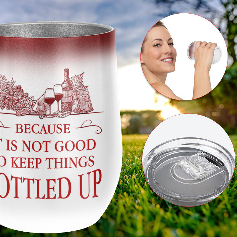 Personalized Wine Bar Bottled Up Custom Wine Tumbler