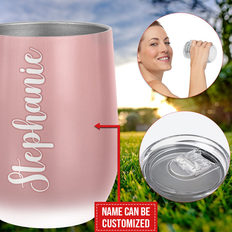Personalized Patio Wine I'm Outdoorsy Custom Wine Tumbler