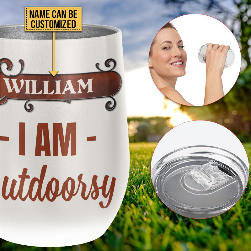 Personalized Patio Outdoorsy Drink Custom Wine Tumbler