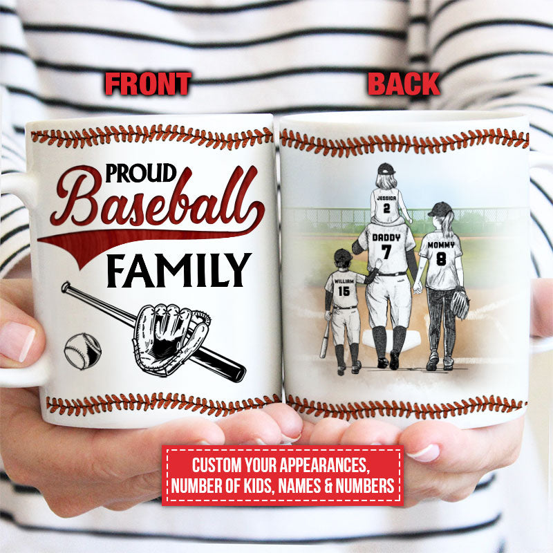 Personalized Proud Baseball Family Custom Mug
