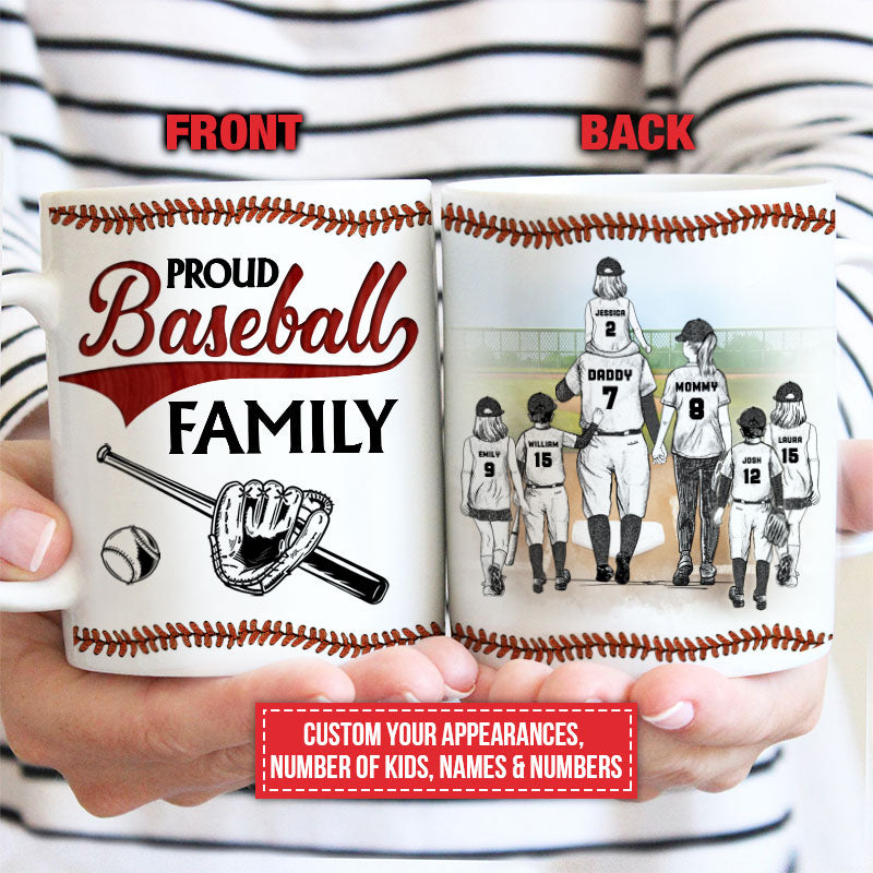 Personalized Proud Baseball Family Custom Mug