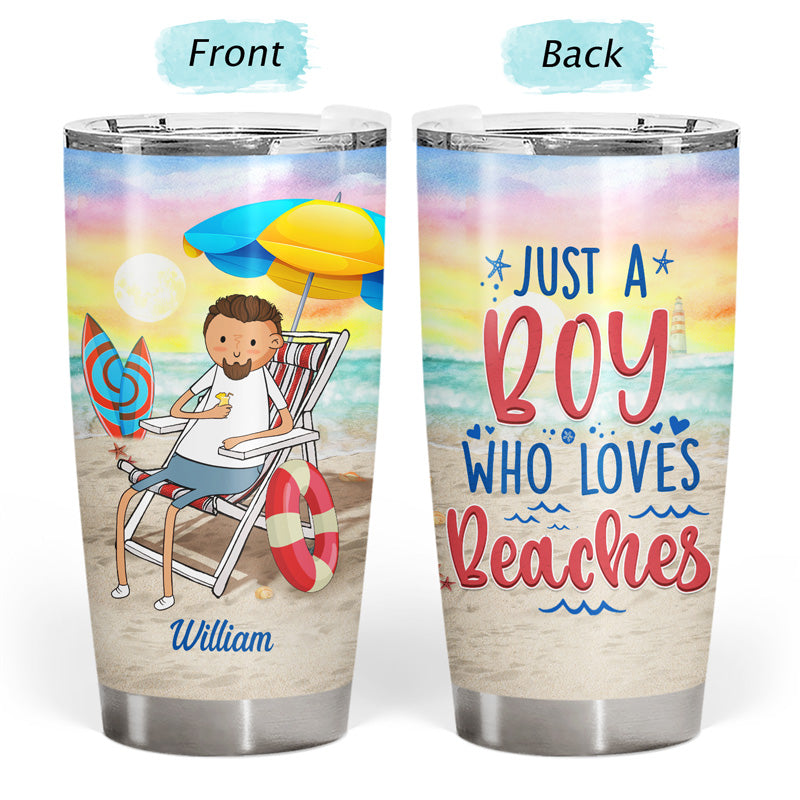 The Beach Is Calling And I Must Go Funny - Gift For Beach Lovers - Personalized Custom Tumbler