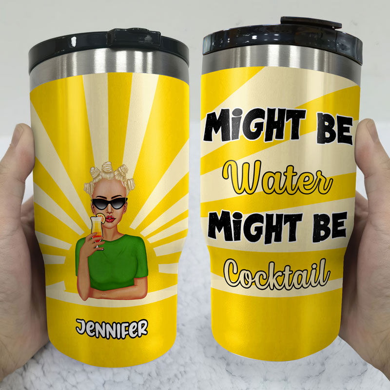 Might Be Water - Personalized Custom Triple 3 In 1 Can Cooler