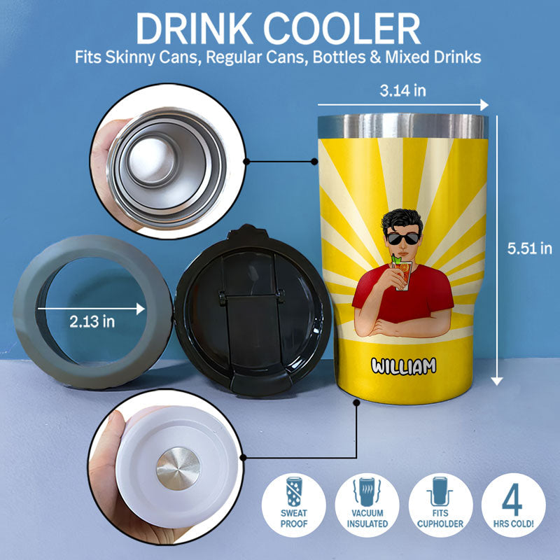 Might Be Water - Personalized Custom Triple 3 In 1 Can Cooler
