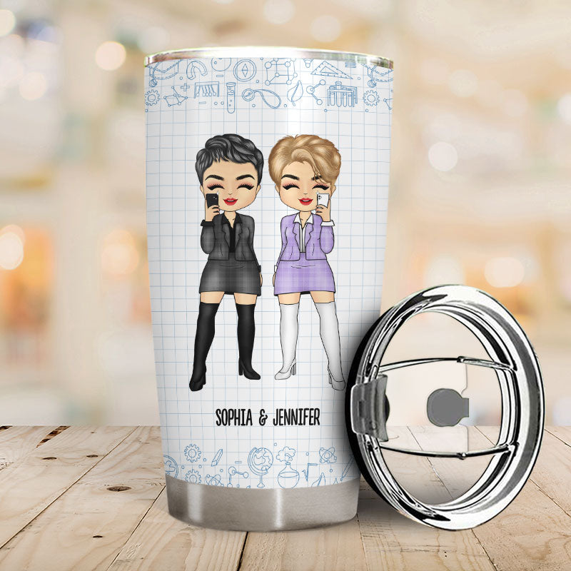 School Made Us Classmates - Gift For Bestie - Personalized Custom Tumbler