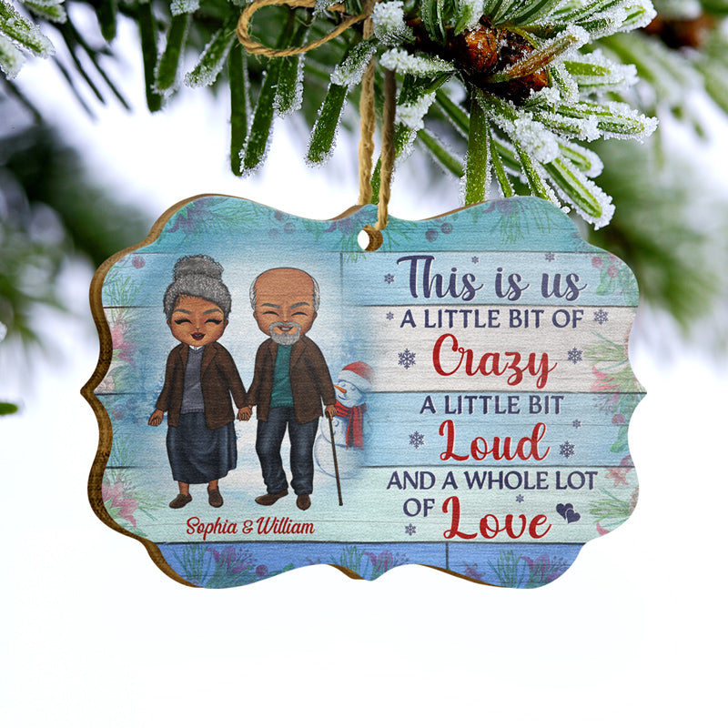 Couple This Is Us - Christmas Gift For Couple - Personalized Custom Wooden Ornament