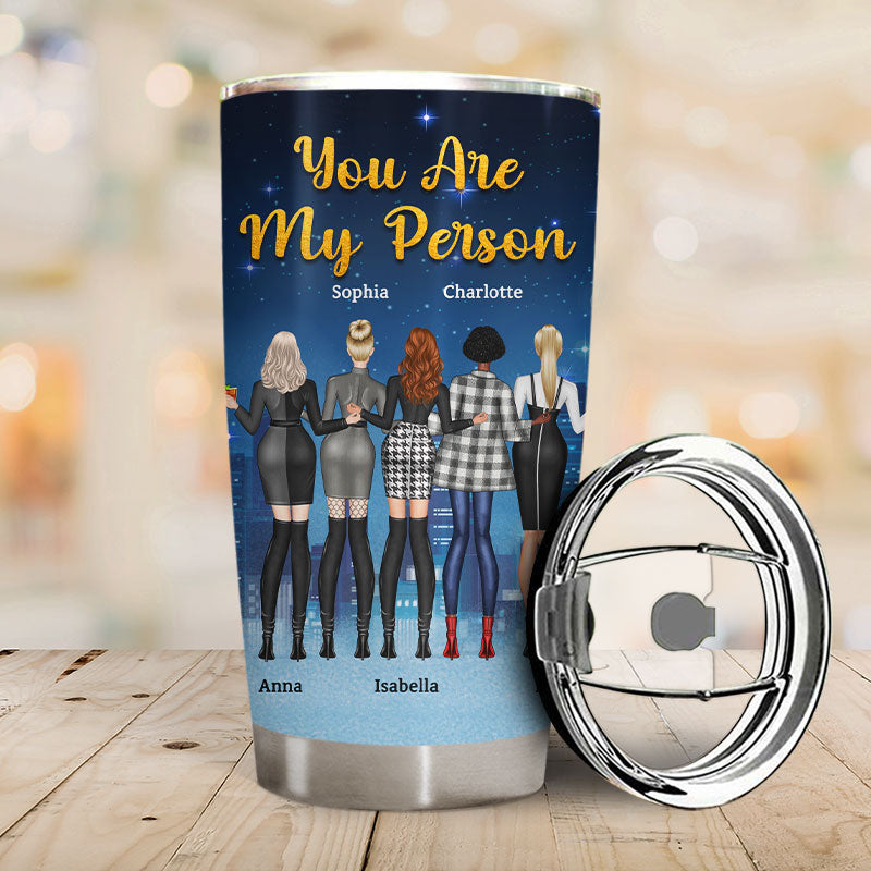 Best Friends Fashion Girls Not Sisters By Blood But Sisters By Heart - Gift For BFF And Colleagues - Personalized Custom Tumbler