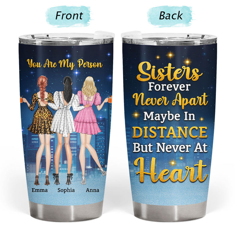 Best Friends Fashion Girls Not Sisters By Blood But Sisters By Heart - Gift For BFF And Colleagues - Personalized Custom Tumbler