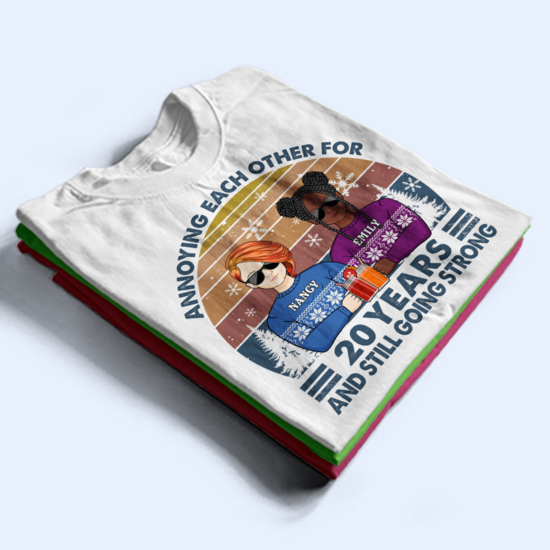 Annoying Each Other For Years - Christmas Gift For Couples - Personalized Custom T Shirt