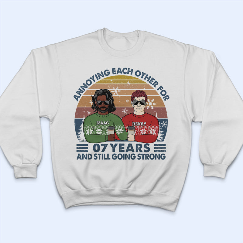 Annoying Each Other For Years - Christmas Gift For Couples - Personalized Custom T Shirt