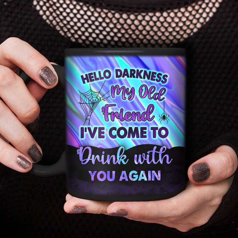 Witch I've Come To Drink With You Again Custom Black Mug, Personalized Witch Mug, Gift For Witch