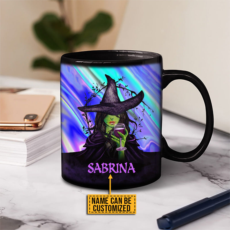 Witch I've Come To Drink With You Again Custom Black Mug, Personalized Witch Mug, Gift For Witch